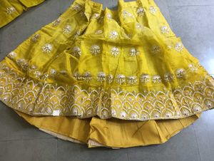 yellow lehanga choli