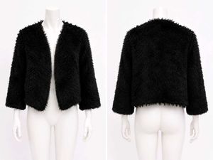 Black Faux Fur Jacket
