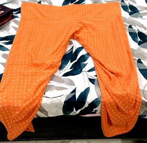 Orange Embroidered Kurta with salwar