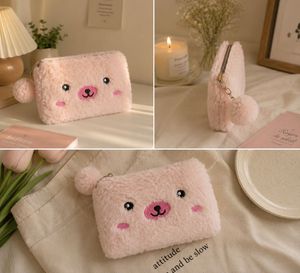 Cute Fluffy Teddy Bear Pouch