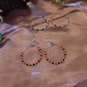 Witchy Beaded Hoops ⋆⁺₊⋆ ☾𖤓 ⋆⁺₊⋆