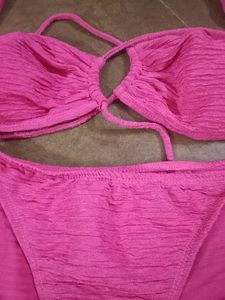 Crinkle Texture Bikini Set
