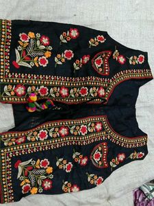 Embroidered Black Jacket