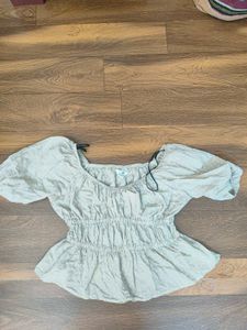 Chic Smocked Floral Print Top