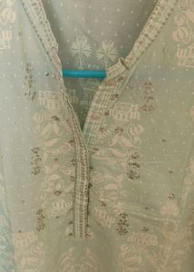 ice blue Kurta