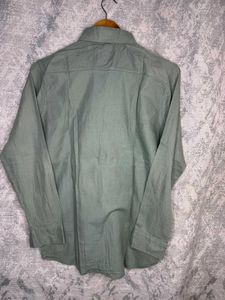 Allen Solly Men's Casual Green Button-Up Shirt
