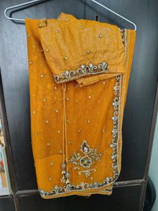 Elegant Mustard Saree with Blouse