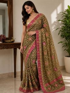 Designer Embroidered Saree