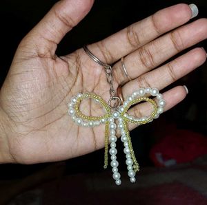 Handmade Crochet Scarf with Flower Detail