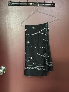 White &amp; Black Printed Kurta Set