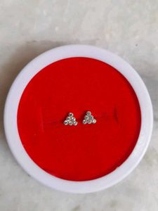 Sparkling Triangle Stud Earrings