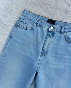 Light Wash Distressed Flare Jeans