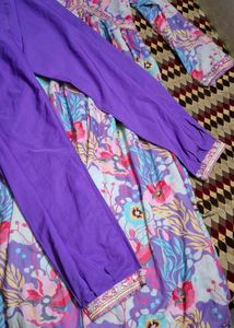 Beautiful Floral Kurta with Dupatta Set