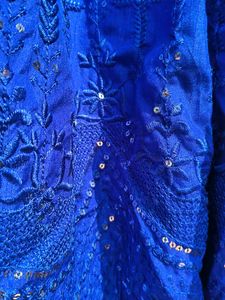 Vibrant Royal Blue Anarkali Suit Set
