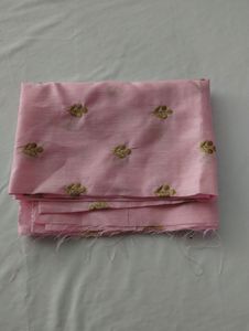 Pink Embroidery Unstitched Material (Women)