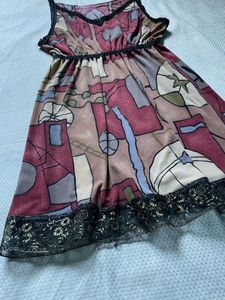 Abstract Print Sleeveless top