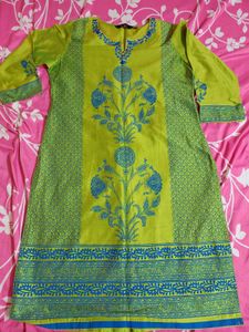 New Branded Silk Kurti L Size