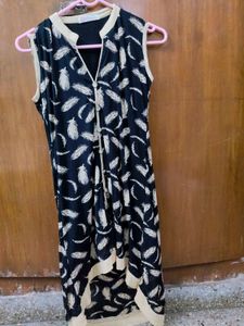 Stylish Feather Print Kurta