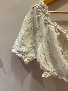 Chic Eyelet Crop Top