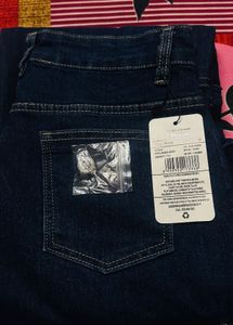 Women's Blue Cargo Jeans