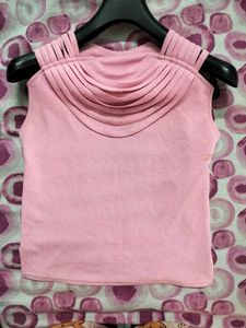 Chic Pink Sleeveless Top