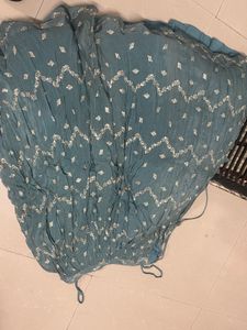 Teal Embellished Blouse
