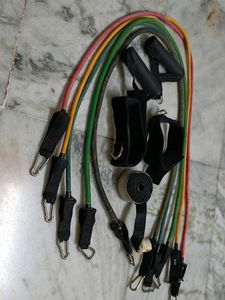 Resistence set tubes for fitness homegym exercise