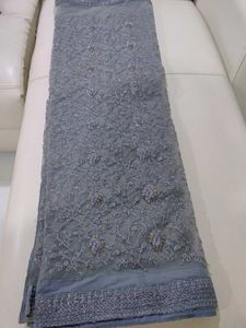 Beautiful Grey Colour NET SAREE