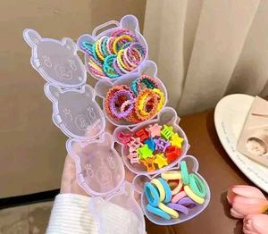 30+Cute Bear Hair Tie with Clip Organizer