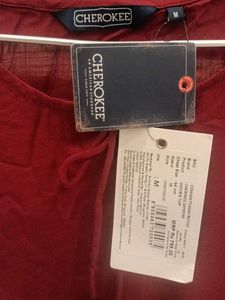 Cherokee (New) Maroon Tunic top