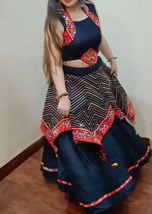 Embroidered Black Lehenga Choli Set