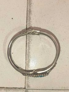 Sparkling Silver Bangle Bracelet