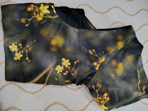 Digital Floral Print Saree Blouse