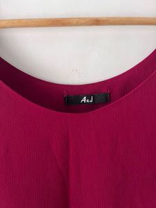 New Burgundy Tank Top with Embellished Straps