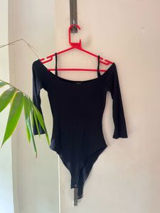 forever 21 Black Off-Shoulder Bodysuit