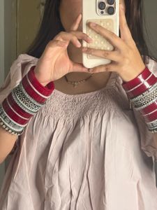 Chic Puff Sleeve Smocked Top