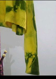 Tie-Dye Knit Cardigan