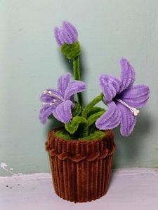 Handmade Pipe Cleaner Flower Pot
