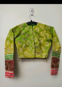 Navratri vibrant green garba outfit