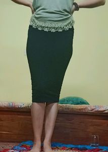 Pencil Knitted skirt
