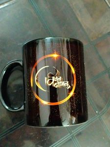 Jet Black Mug With One Sided Print