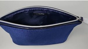 Lancome Dark Blue Velvet Makeup Cosmetic Bag