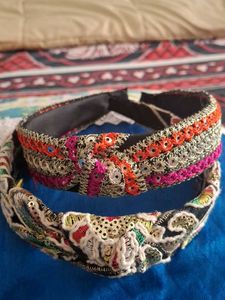 Boho Embroidered Headband