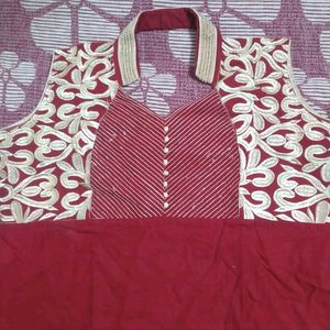 Elegant|Stylish|Dark red,wine|Ethenic Kurta