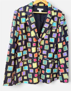 Vintage Abstract print blazer