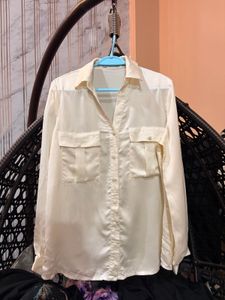Off white Satin Shirt