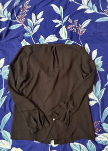 Allen solly- Chic Black Long Sleeve shirt