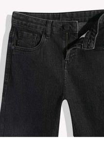 Black Flared Jeans with Neon Zippers