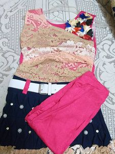 Mehboob Girl's Wear Set for 1year Old Girls