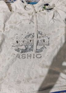 Stylish White Kurta with Embellishments